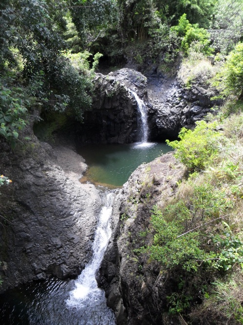 Waterfalls Along Pīpīwai Trail
